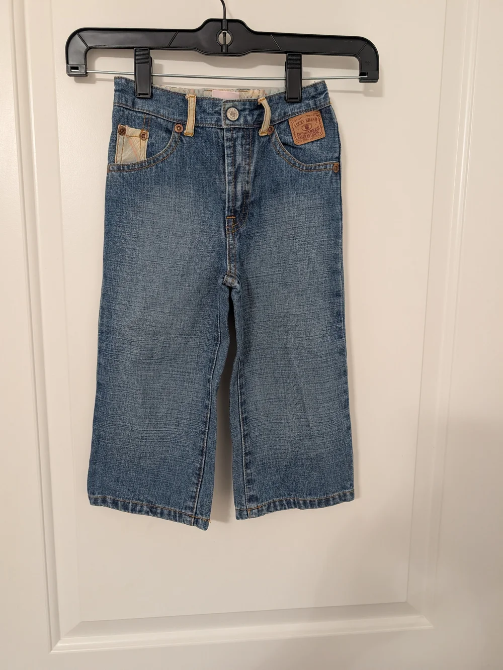 Lucky Brand Baby 24M Embroidered Lucky Baby Wide Leg Jeans Y2K